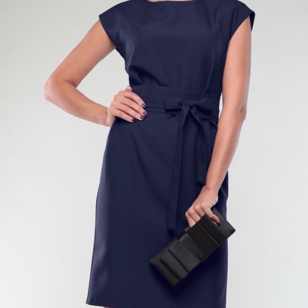 Laura Bettini Womens size L navy dress